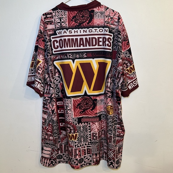 Washington Commanders Hawaiian Shirt Men’s Size 3X - Picture 2 of 5